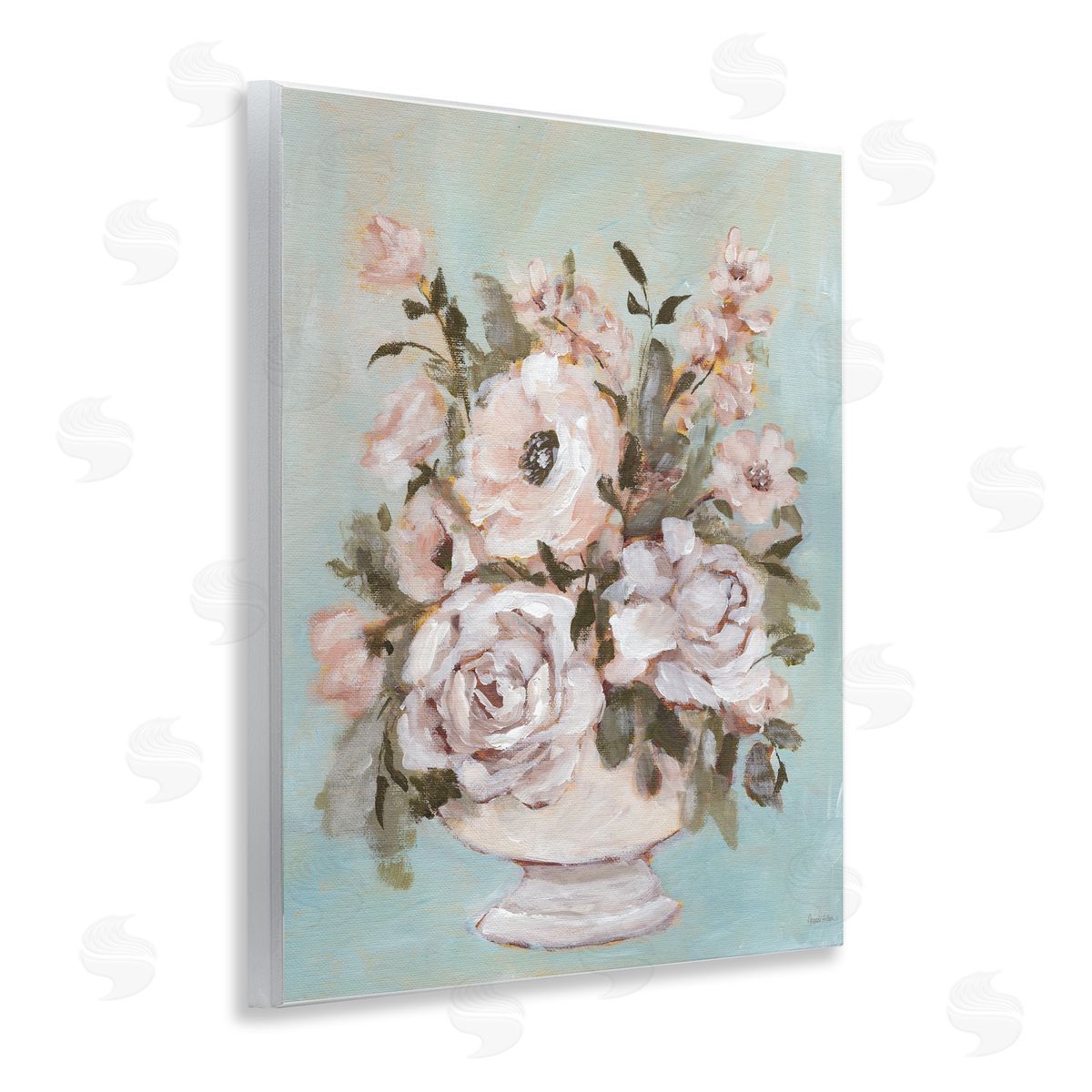 Sophisticated Flower Bouquet Wood Plaque Wall Art, Home Decor by Amanda Hilburn