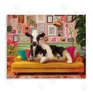 Kamdon Kreations | Cow in Whimsical Maximalist House