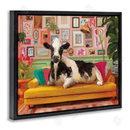 Kamdon Kreations | Cow in Whimsical Maximalist House