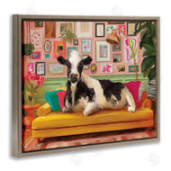 Kamdon Kreations | Cow in Whimsical Maximalist House