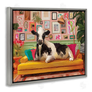 Kamdon Kreations | Cow in Whimsical Maximalist House