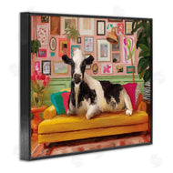 Kamdon Kreations | Cow in Whimsical Maximalist House