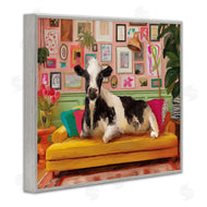 Kamdon Kreations | Cow in Whimsical Maximalist House