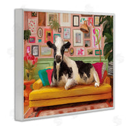Kamdon Kreations | Cow in Whimsical Maximalist House