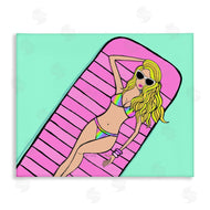 Katie Conley | Trendy Girl on Pool Float