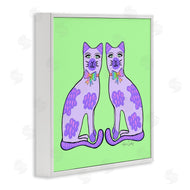 Katie Conley | Purple Cats on Green