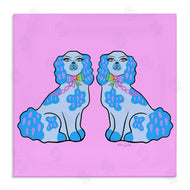 Katie Conley | Funky Dogs Blue & Pink