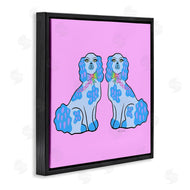 Katie Conley | Funky Dogs Blue & Pink
