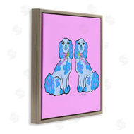 Katie Conley | Funky Dogs Blue & Pink
