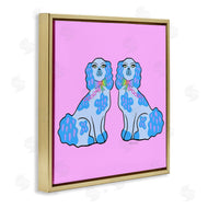 Katie Conley | Funky Dogs Blue & Pink