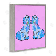 Katie Conley | Funky Dogs Blue & Pink