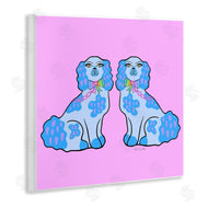 Katie Conley | Funky Dogs Blue & Pink