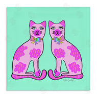 Katie Conley | Mirrored Purple Cats