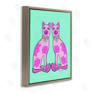 Katie Conley | Mirrored Purple Cats
