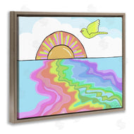 Katie Conley | Swirling Rainbow Sea Reflection