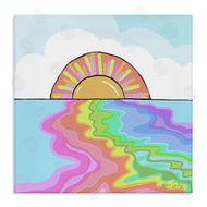 Katie Conley | Swirling Rainbow on Sea Surface