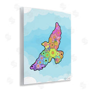 Katie Conley | Bright Floral Bird Outline