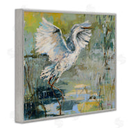 Dusza | Radiant Crane at Pond