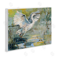 Dusza | Radiant Crane at Pond