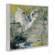 Dusza | Radiant Crane at Pond