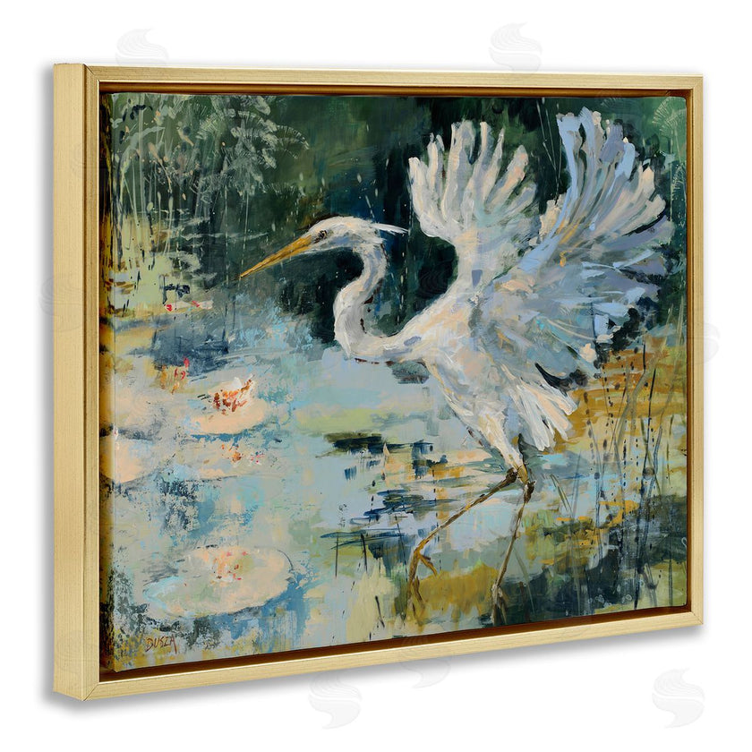 Dusza | Heron with Spread Wings