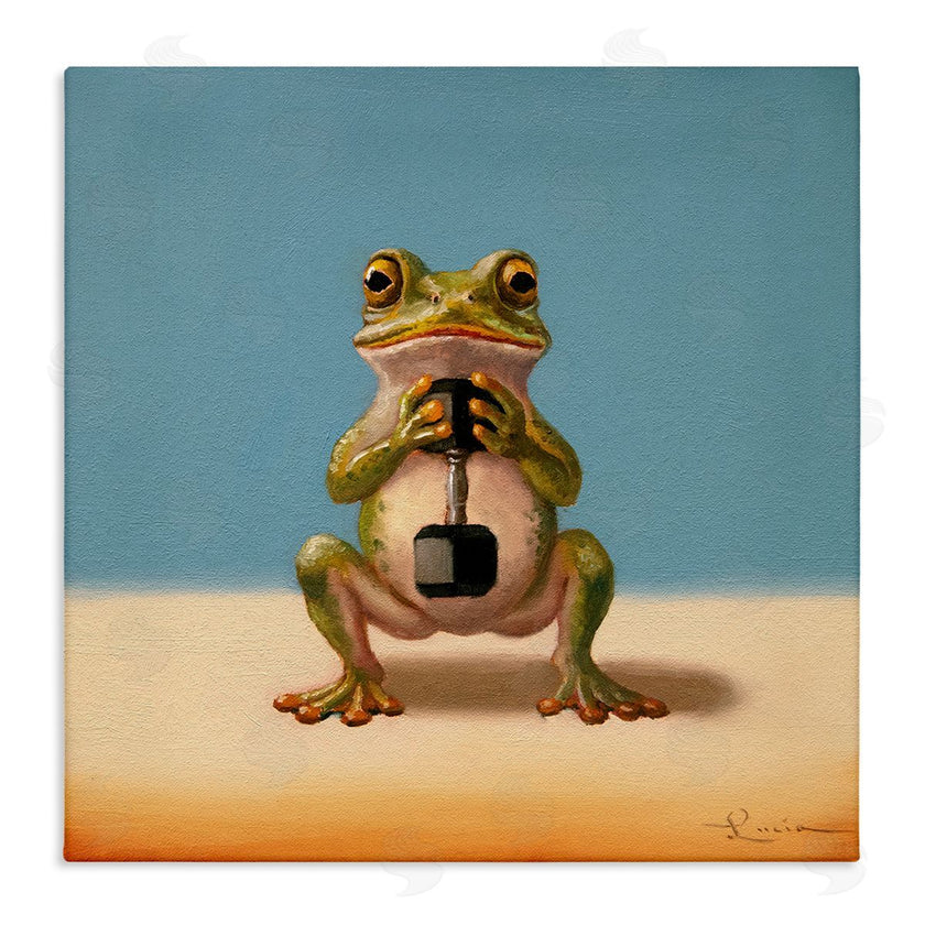 Lucia Heffernan | Frog Lifting Weights