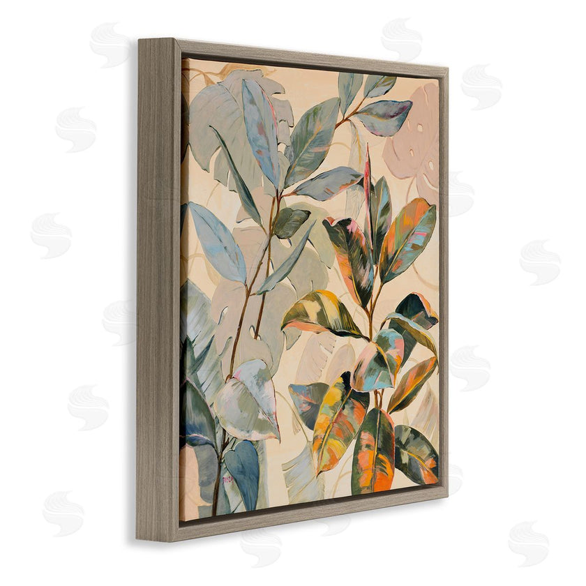 Dusza | Tropical Leaves Warm Tones
