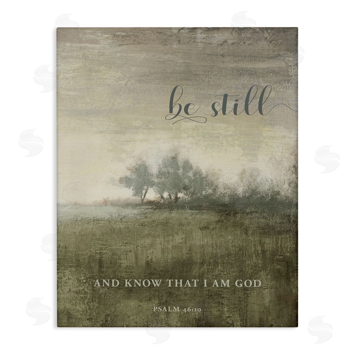 Be Still over Rustic Landscape Canvas Wall Art, Home Decor by John Spaeth