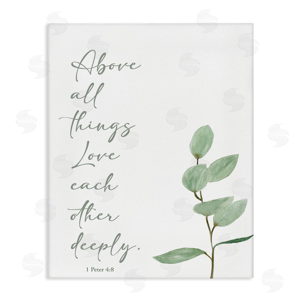 Love Each Other Deeply Canvas Wall Art, Home Decor by Lucille Price