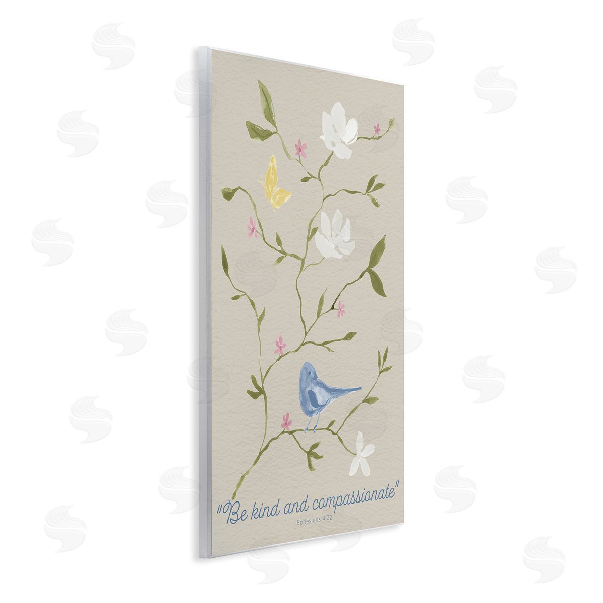 Floral Be Kind & Compassionate Wood Plaque Wall Art, Home Decor by Lucille Price