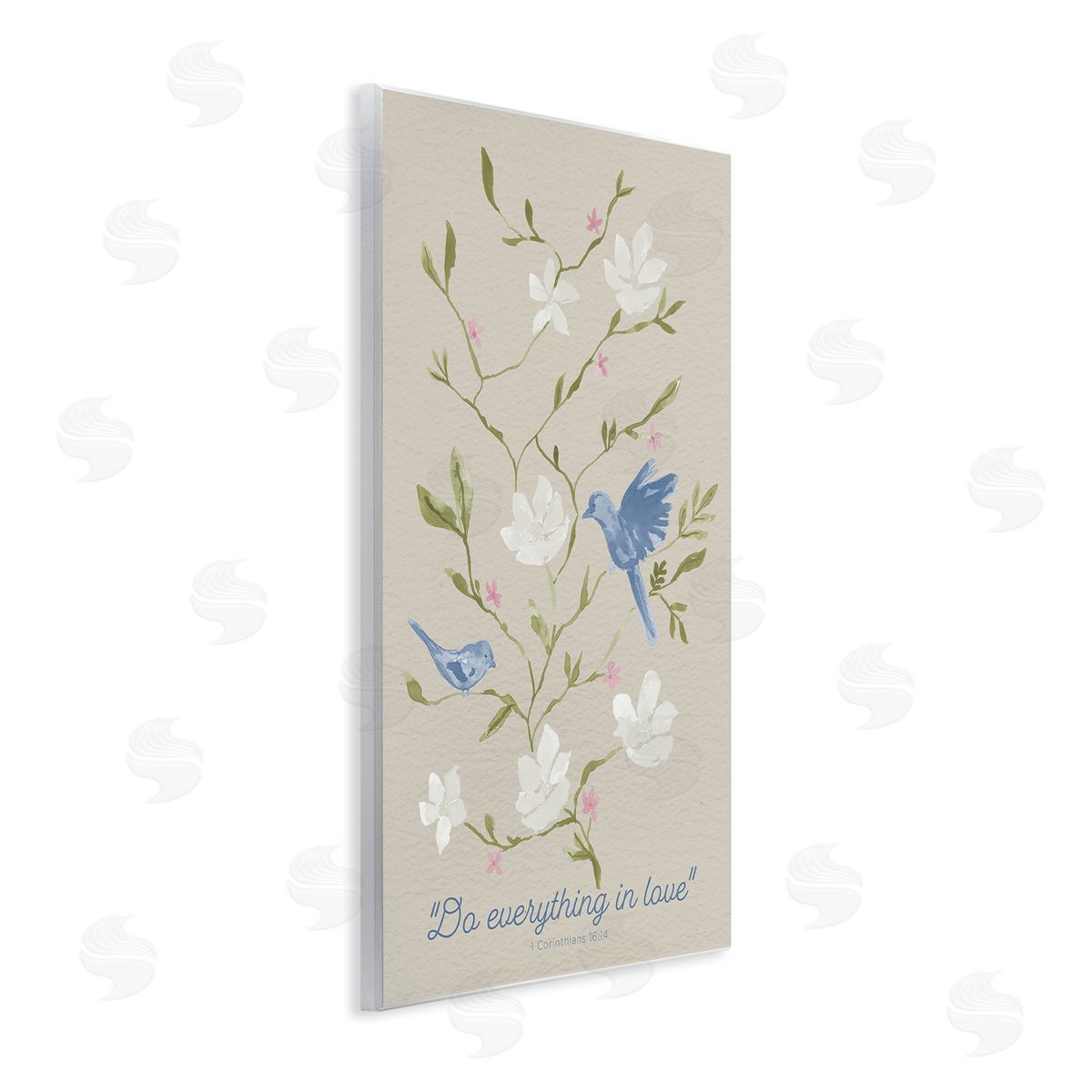 Floral Do Everything In Love Wood Plaque Wall Art, Home Decor by Lucille Price