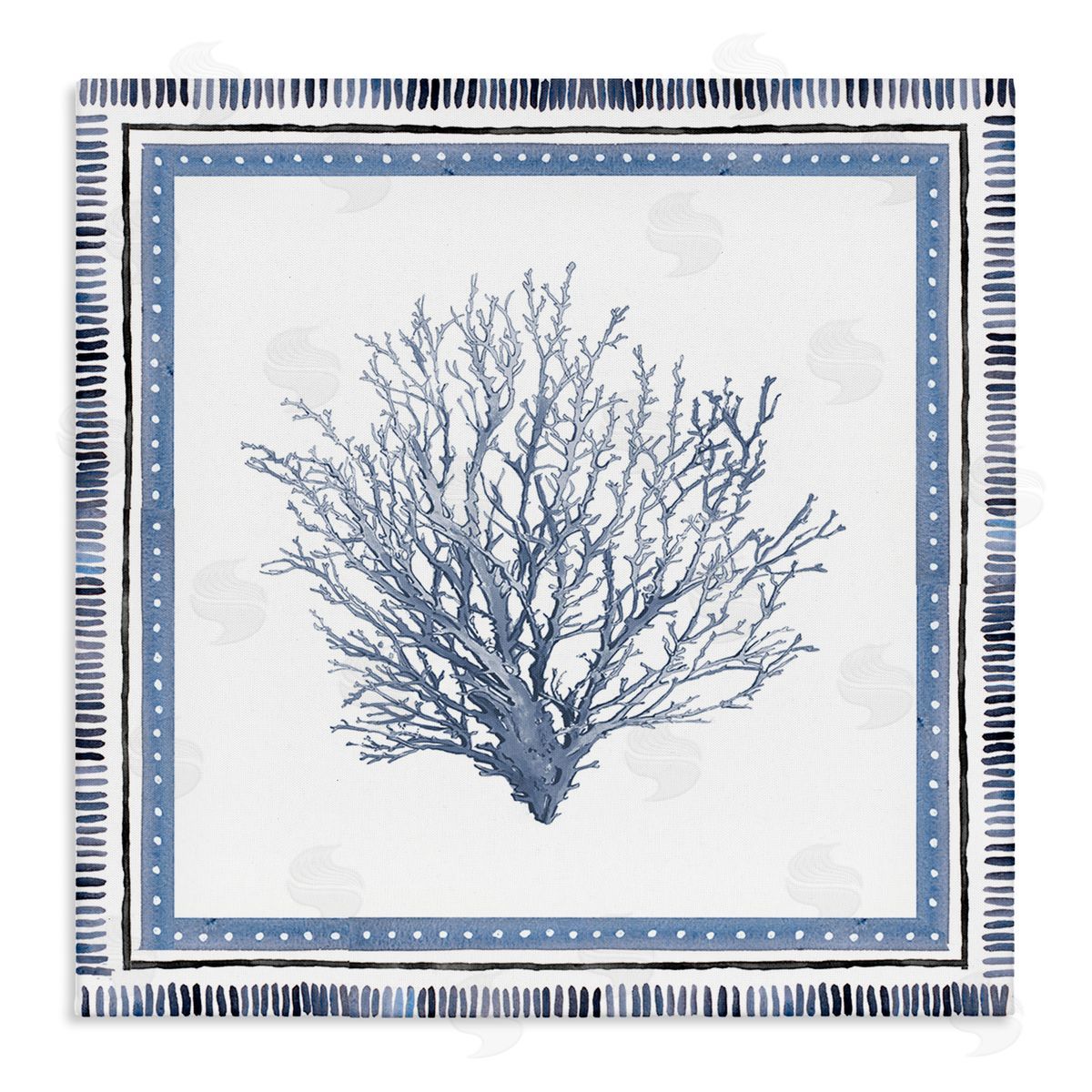 Nautical Branch of Coral Canvas Wall Art, Home Decor by Lanie Loreth