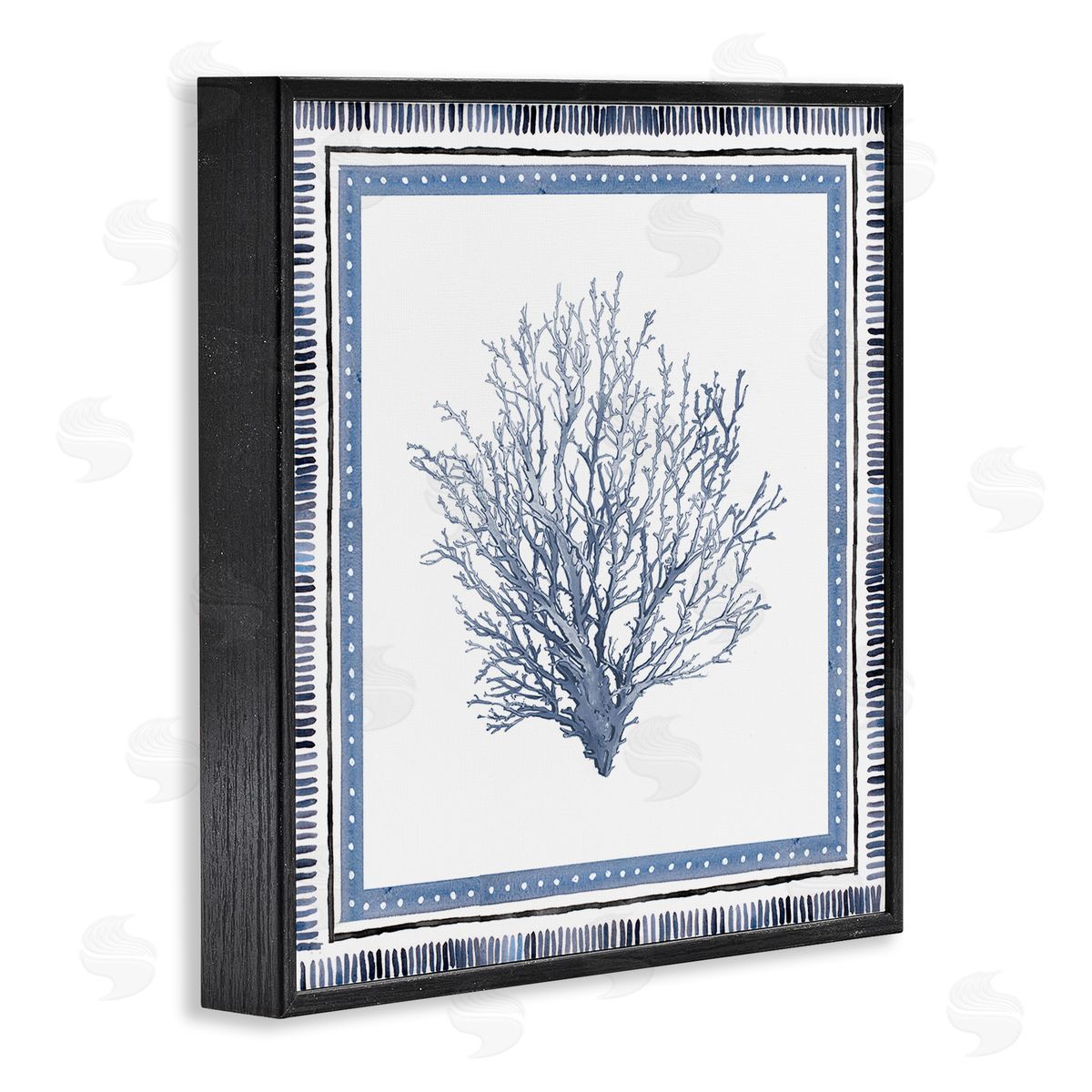 Nautical Branch of Coral Black Frame Print Wall Art, Home Decor by Lanie Loreth