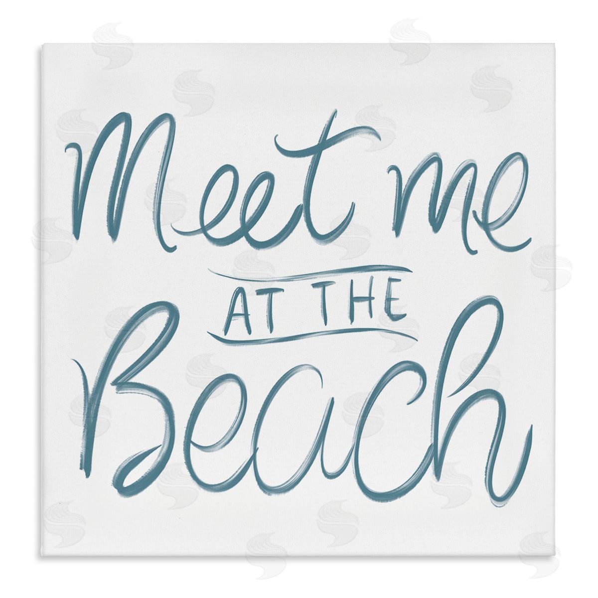 Minimal Meet At Beach Canvas Wall Art, Home Decor by SunDance Group