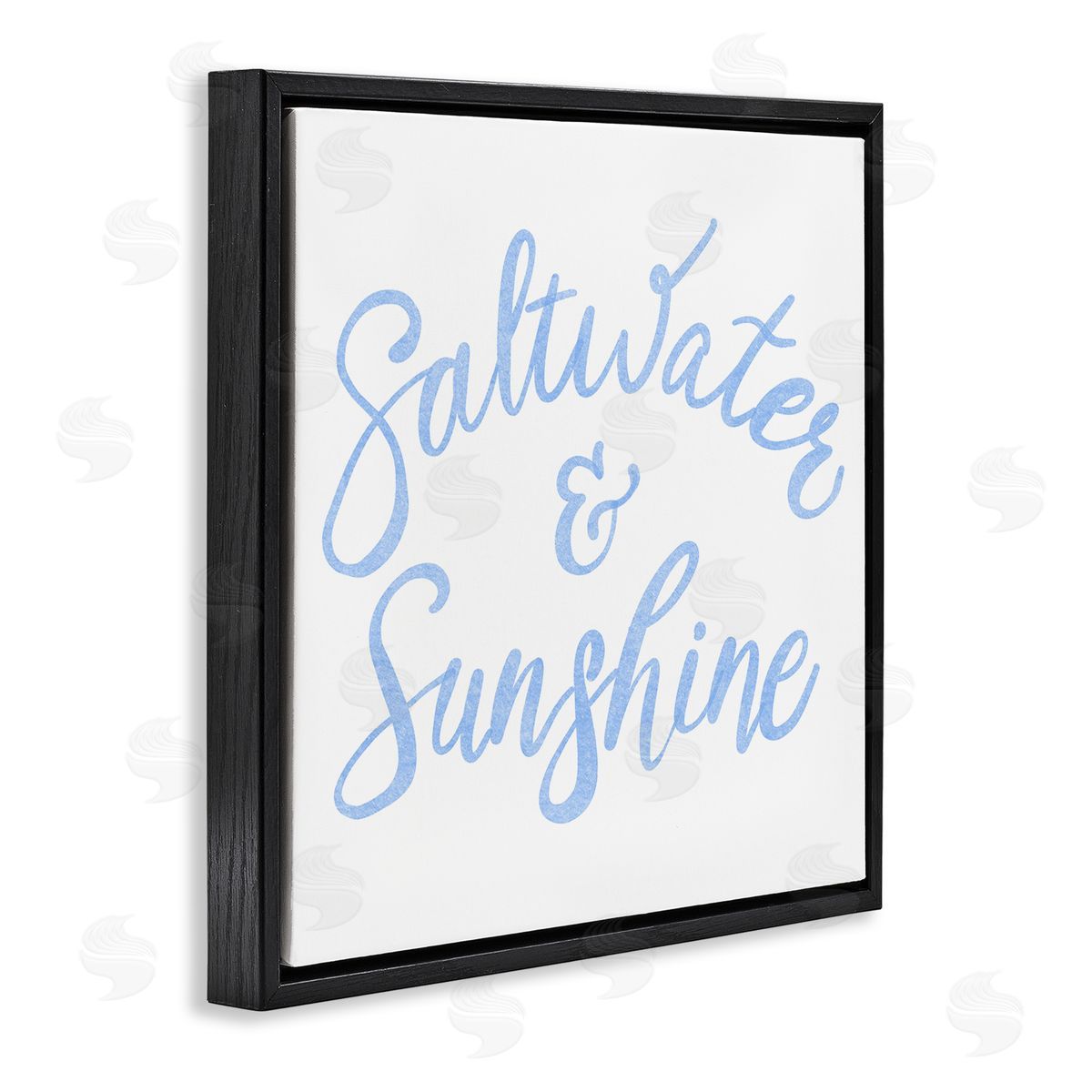 Minimal Saltwater & Sunshine Black Floating Frame Canvas Wall Art, Home Decor by SunDance Group