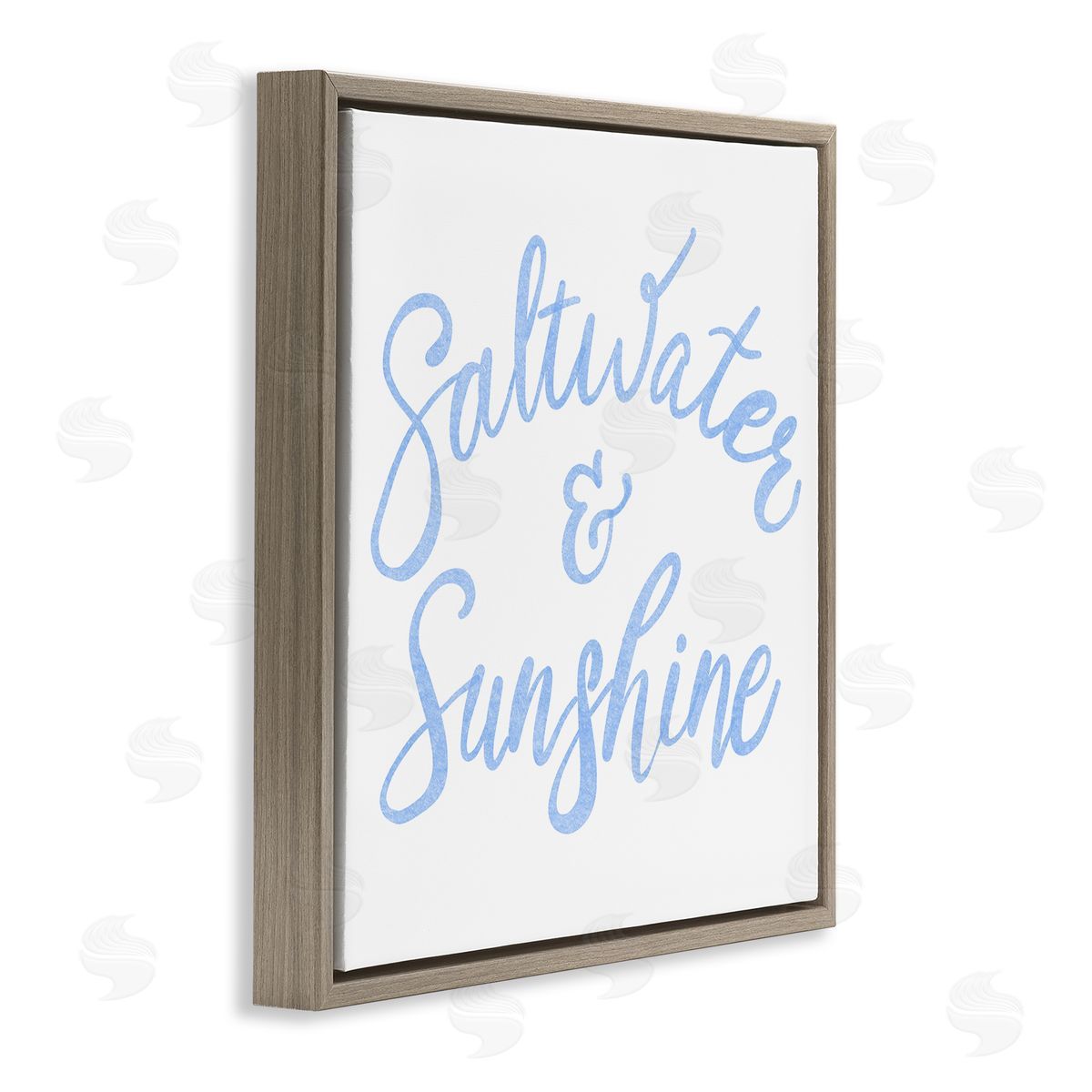 Minimal Saltwater & Sunshine Brown Floating Frame Canvas Wall Art, Home Decor by SunDance Group