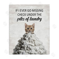 Lettered and Lined | Piles Of Laundry Cat