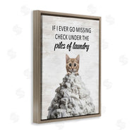 Lettered and Lined | Piles Of Laundry Cat