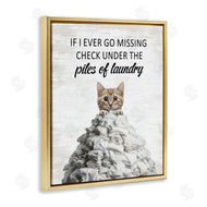 Lettered and Lined | Piles Of Laundry Cat