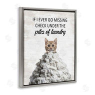 Lettered and Lined | Piles Of Laundry Cat