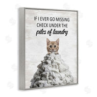 Lettered and Lined | Piles Of Laundry Cat