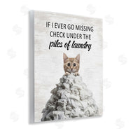 Lettered and Lined | Piles Of Laundry Cat