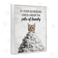 Lettered and Lined | Piles Of Laundry Cat
