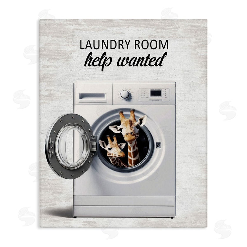 Lettered and Lined | Laundry Room Help Wanted