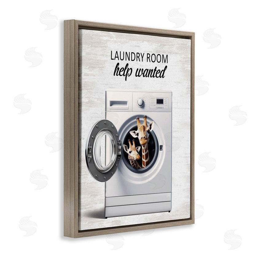 Lettered and Lined | Laundry Room Help Wanted