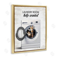 Lettered and Lined | Laundry Room Help Wanted