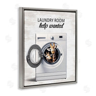 Lettered and Lined | Laundry Room Help Wanted