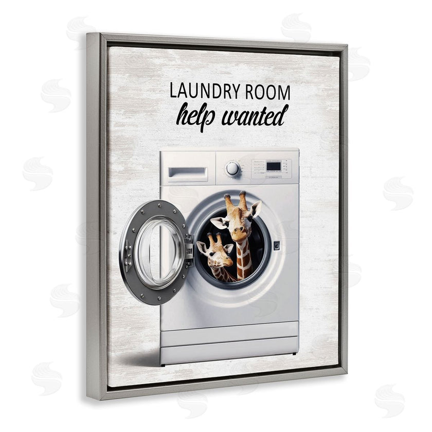 Lettered and Lined | Laundry Room Help Wanted