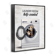 Lettered and Lined | Laundry Room Help Wanted
