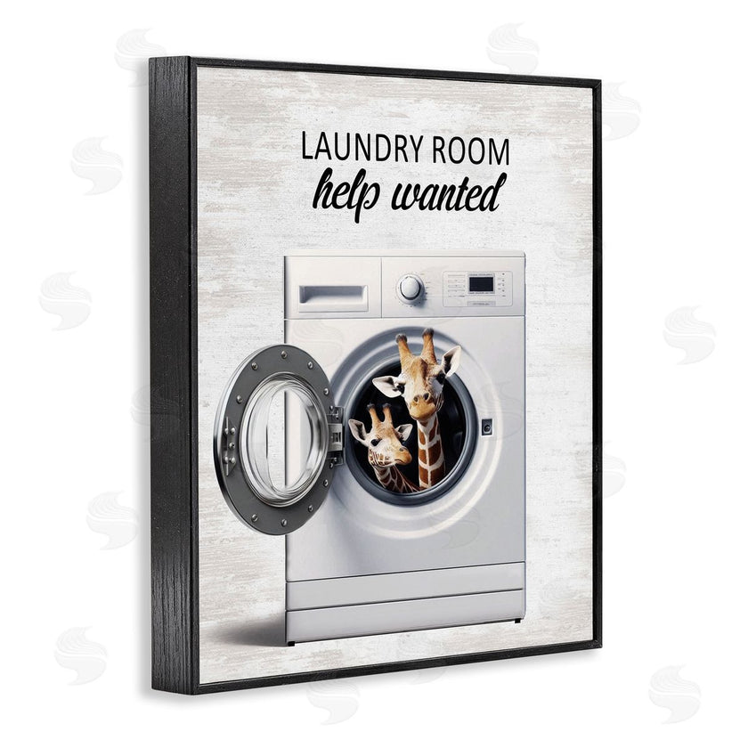 Lettered and Lined | Laundry Room Help Wanted